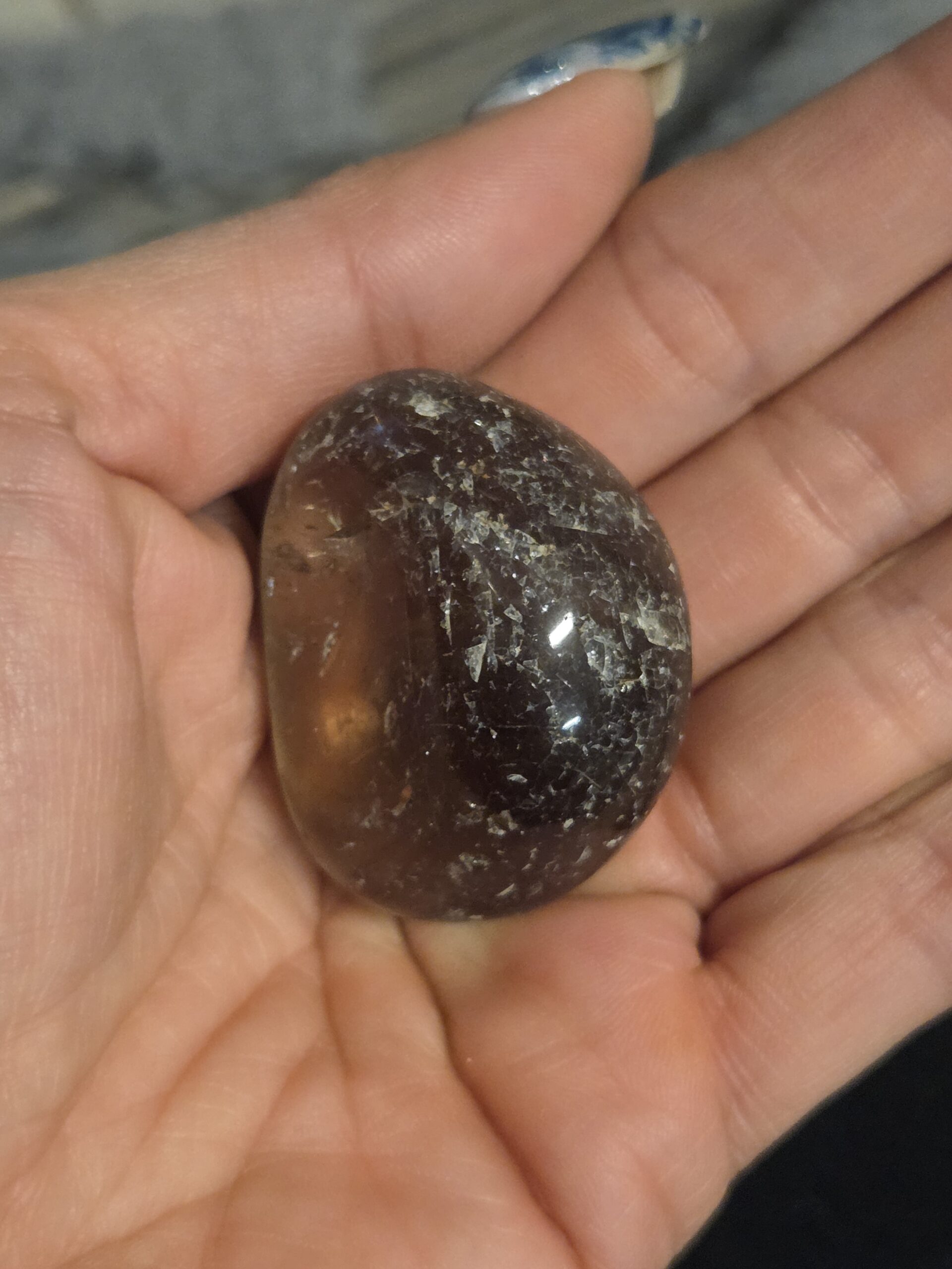 Rauchquarz - Trommelsteine – Bild 4