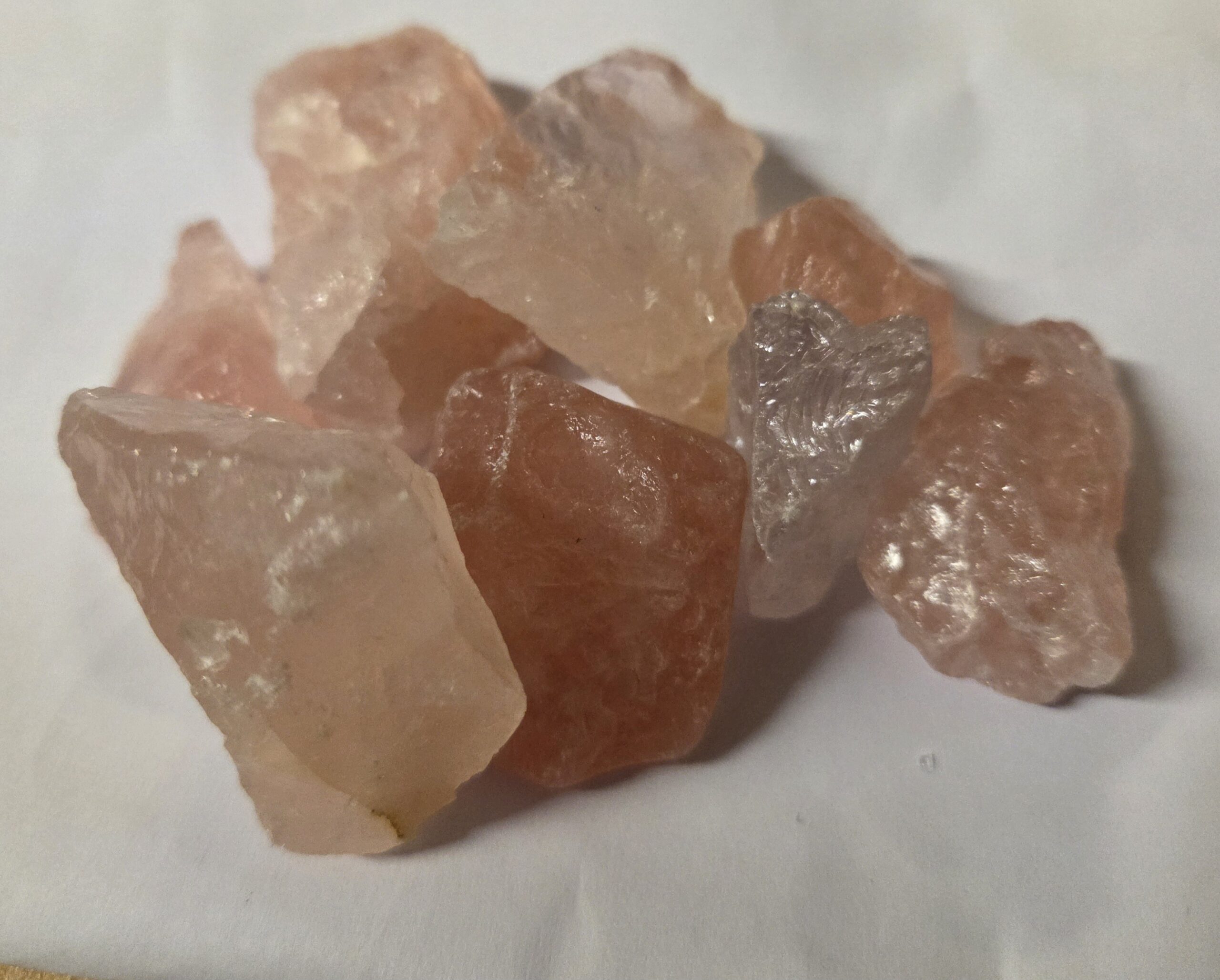 Rosenquarz - Rohsteine